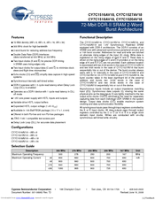 Cypress Semiconductor CY7C1520AV18 Specification Sheet