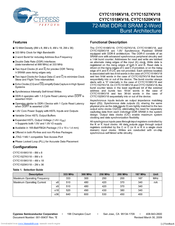 Cypress Semiconductor CY7C1520KV18 Specification Sheet