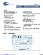 Cypress Semiconductor enCoRe CY7C604XX Specification Sheet
