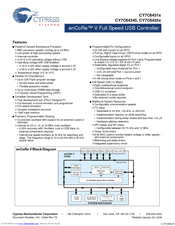 Cypress Semiconductor enCoRe V CY7C64345 Specification Sheet