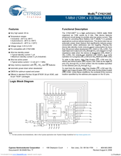Cypress Semiconductor MoBL CY62128E Specification Sheet