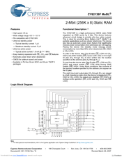 Cypress Semiconductor MoBL CY62138F Specification Sheet