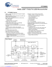 Cypress Semiconductor MoBL-USB CY7C68053 Specification Sheet