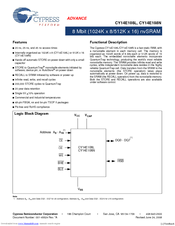 Cypress Semiconductor Perform CY14E108N Manual