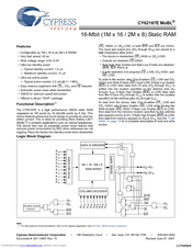 Cypress Semiconductor Perform CY62167E MoBL Manual