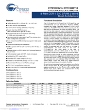 Cypress Semiconductor Perform CY7C1392CV18 Manual