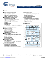Cypress Semiconductor enCoRe III CY7C64215 Manual