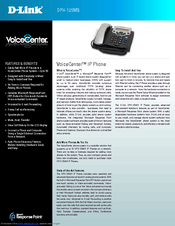 D-Link DPH-125MS - VoiceCenter VoIP Phone Specifications