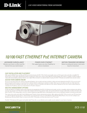 D-Link DCS-1110 - Network Camera Specifications