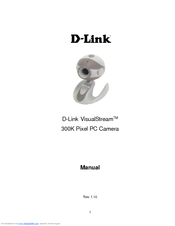 D-Link VisualStream 300K Pixel PC Camera Manual