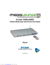 D-Link MediaLounge DSM-320RD Owner's Manual