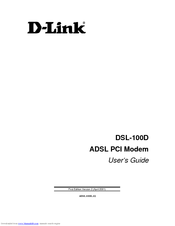 D-Link DSL-100D/CZ User Manual