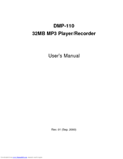 D-Link DMP-110 - 32 MB Digital Player User Manual