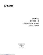 D-Link DCM-100 User Manual