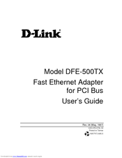 D-Link DFE-500TX ProFAST 10/100 User Manual
