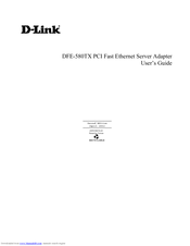 D-Link DFE-580TX User Manual