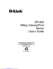 D-Link DP-802 User Manual