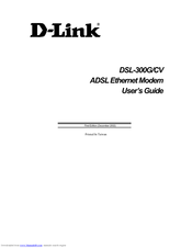 D-Link DSL-300G/CV User Manual