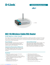 D-Link AIR DI-514 Specifications