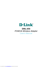 D-Link PCMCIA WIRELESS ASAPTER DWL-650 User Manual