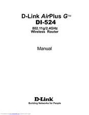 D-Link AirPlus G DI-524 Owner's Manual