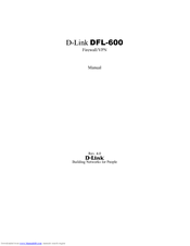 D-Link DFL-600 User Manual