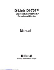D-Link Express Ethernetwork DI-707P Owner's Manual