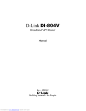 D-Link DI-804V Owner's Manual