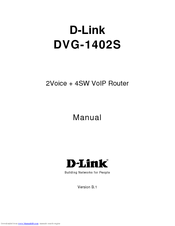 D-Link 2Voice + 4SW VoIP Router DVG-1402S User Manual