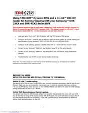 Samsung SHR-4XXX Setup Manual