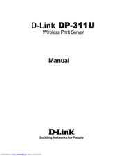 D-Link 311U - DP Print Server Manual