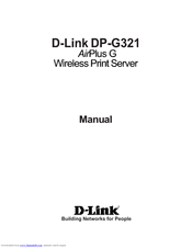 D-Link AirPlus DP-G321 User Manual
