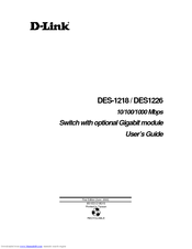 D-Link DES1226 User Manual