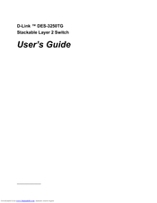 D-Link DES-3250TG User Manual