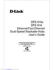 D-Link DFE-916x User Manual