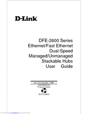 D-Link DFE-2616X - Hub - Stackable User Manual
