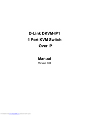 D-Link DKVM-IP1 Manual
