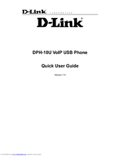 D-Link DPH-10U Quick User Manual