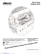 Dacor OGC36 Use & Care Manual