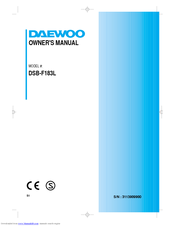 Daewoo DSB-F183L Owner's Manual