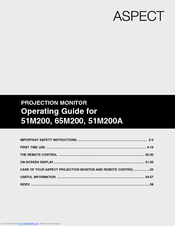 Aspect 51M200A Operating Manual