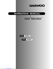 Daewoo DTQ 27S5FC Instruction Manual