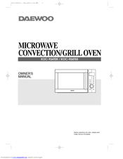 Daewoo KOC-924T5S Owner's Manual