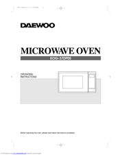 Daewoo KOG-37DP0S Operating Instructions Manual