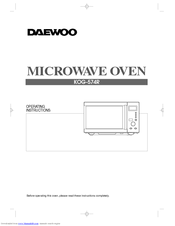 Daewoo KOG-574R Operating Instructions Manual