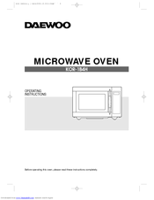 Daewoo KOR-1B4H Operating Instructions Manual
