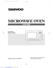 Daewoo KOR-3000 Operating Instructions Manual