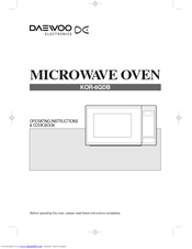 Daewoo KOR-6QDB Operating Instructions & Cook Book