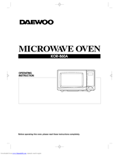 Daewoo KOR-860A Operating Instructions Manual