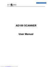 Autoobd AD100 User Manual